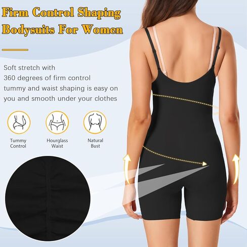 VVX Open Bust Shapewear for Women Tummy Contro-Body Shaper Fajas Seamless Butt Lifting Bodysuit High Waist Shorts - Black 3XL/4XL in Kuwait