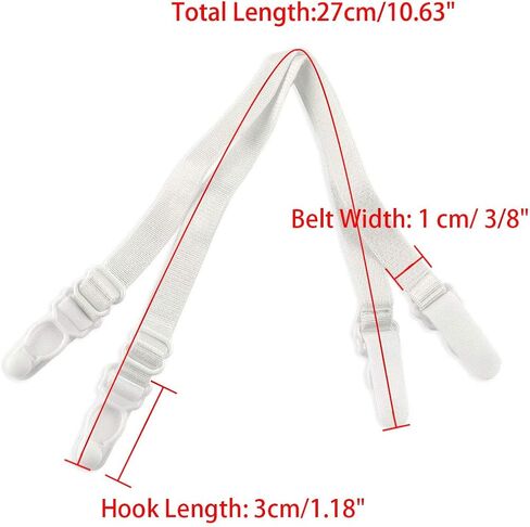 uxcell Elastic Non-slip Adjustable Bra Shoulder Strap Clips Holder for Women in Kuwait