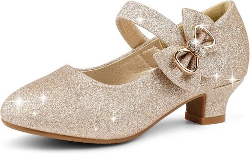 Eithy Girls Dress Shoes Low Heel Bow Princess Flats Toddler/Little Kid/Big Kid in Saudi Arabia