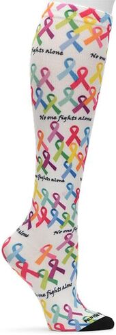 Nurse Mates Women's 360 12-14Mmhg Compression Sock (Awareness Ribbons) in Saudi Arabia