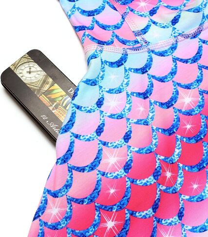 JESKIDS Little Girls Long Sleeve Dress Tie Dye/Unicorn/Flamingo Dress Twirl Swing Party Dresses with Pockets in Kuwait