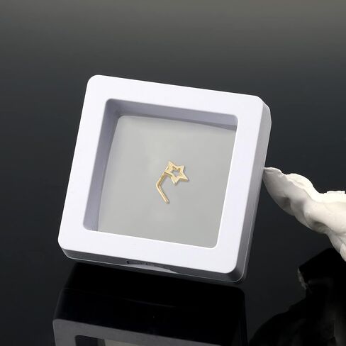 MeIighting 14K الذهب خواتم الأنف 20G نجمة الأنف مسمار L على شكل قلب الأنف ثقب المجوهرات للنساء الرجال الذهب الحقيقي هيئة ثقب المجوهرات امرأة in Kuwait