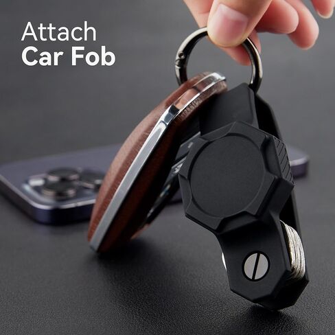 Citymore -Compact Key Holder for Apple Airtag（2 Pack） Key Organizer Keychain case, Soft and Durable Liquid Silicone, Scratch Resistance, Shock Absorption, Includes Keyring to Attach Car Key Fob in Kuwait