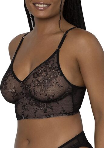 Smart & Sexy Women's Smooth Lace Longline Bralette in Kuwait