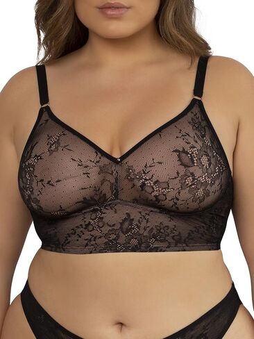 Smart & Sexy Women's Smooth Lace Longline Bralette in Kuwait