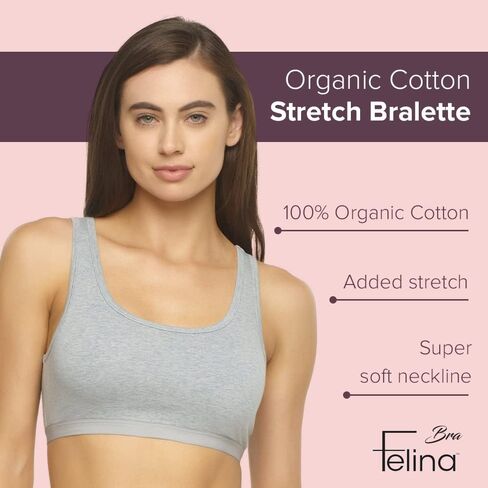 Felina | Organic Cotton Bralette for Women | Super Soft & from Plant-Based Dyes in Saudi Arabia