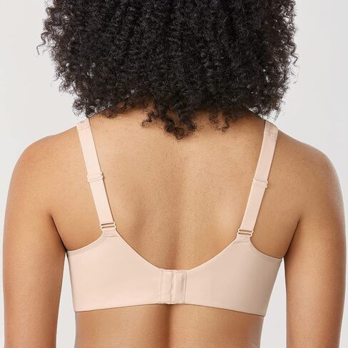DELIMIRA Women's Full Coverage Bras Lightly Lined Plus Size Sheer Underwire Support Bra in Kuwait