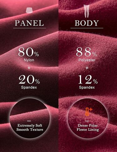 سراويل يوجا مبطنة بالصوف للأمومة نشطة للنساء فوق البطن للتمرين في الشتاء الدافئ السميك للحمل مع جيوب in Kuwait