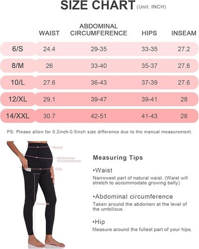 سراويل يوجا مبطنة بالصوف للأمومة نشطة للنساء فوق البطن للتمرين في الشتاء الدافئ السميك للحمل مع جيوب in Kuwait