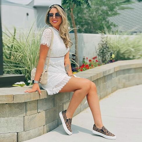 JENN ARDOR Slip On Sneakers Women Comfortable Walking Slip On Shoes Women Memory Foam Womens Fashion Loafers for Women Casual Shoes for Women Flats in Kuwait