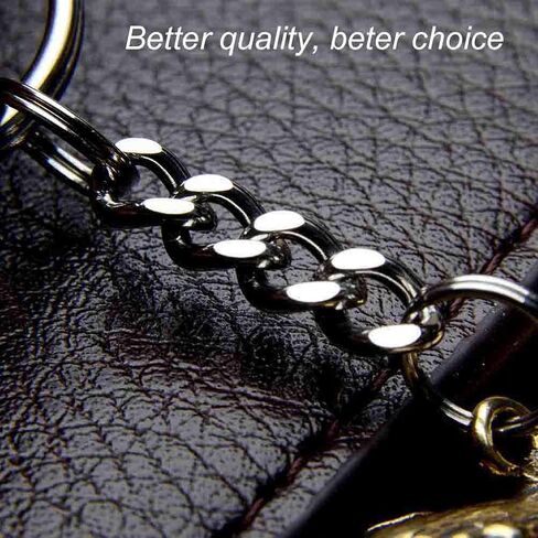 مفتاح الملك ليانجيري، حلقات سلسلة مفاتيح معدنية حلقات سلسلة مفاتيح قابلة للفصل، حلقة مفاتيح صغيرة الحجم مع سلاسل للنساء والرجال 10 قطع in Kuwait