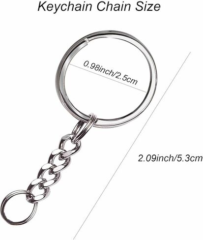 مفتاح الملك ليانجيري، حلقات سلسلة مفاتيح معدنية حلقات سلسلة مفاتيح قابلة للفصل، حلقة مفاتيح صغيرة الحجم مع سلاسل للنساء والرجال 10 قطع in Kuwait