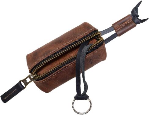 Hide & Drink, Leather Key Pouch/Key Rings/Keychain/Holder/Case/Organizer, Handmade Includes 101 Year Warranty :: Bourbon Brown in Saudi Arabia