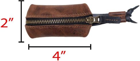 Hide & Drink, Leather Key Pouch/Key Rings/Keychain/Holder/Case/Organizer, Handmade Includes 101 Year Warranty :: Bourbon Brown in Saudi Arabia