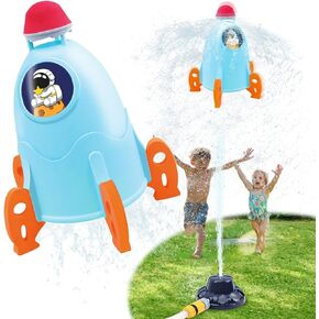 Alloytop Water Sprinkler for Kids - Kids Outdoor Water Toys, Rocket Launcher for Kids with Launching Base, Science Stem Kits and Outside Summer Toys for Kids Ages 8-12 Birthday Gifts for Boys Girls in Kuwait