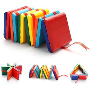 Boxgear Colorful Retro Flip Ladder Wooden Flap Ladder Blocks Sensory Fidget Learning Toy Magical Illusion Toys in Kuwait