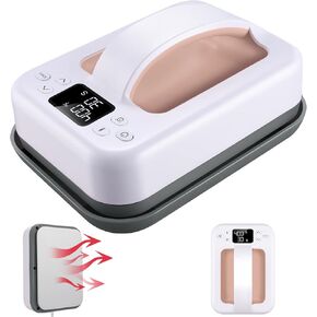 Heat Press Small Heat Press Machine for Heating Transfer, 7 × 4.8 inch Portable Easy Press Mini Heat Press for DIY T Shirts, Hats, Bags.etc(Blue) in Kuwait