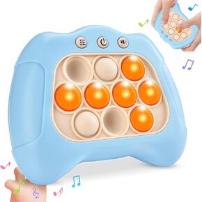 Upgraded Fast Push Game for Kids 6-12, Pop Sensory Fidget Toys for Kids 8-12 Exercises Reaction Birthday Gifts for Boys and Girls Ages 3-12 Years Old & Up(Blue)