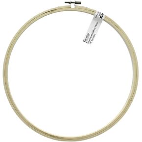 Essentials by Leisure Arts Wood Embroidery Hoop 14" Bamboo - Wooden Hoops for Crafts - Embroidery Hoop Holder - Cross Stitch Hoop - Cross Stitch Hoops and Frames
