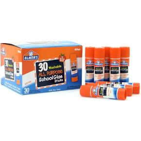 Elmer's All Purpose School Glue Sticks, Washable, 7 Gram (0.24 Ounce) Glue Sticks, 30 Count in Kuwait