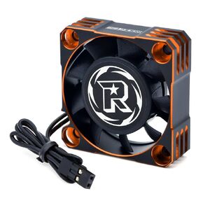 مروحة تبريد محرك Surpass Rocket RC مقاس 40 × 40 مم 16000 دورة في الدقيقة، مروحة تبريد محرك ESC مقاومة للماء مناسبة لشاحنة سيارة RC 1/10 1/8 (برتقالي أسود)