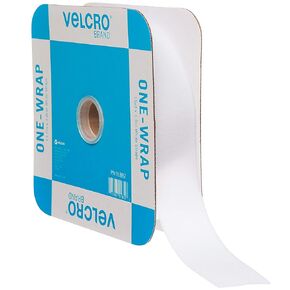 ربطات العنق ذات العلامة التجارية VELCRO - مثبتات قابلة لإعادة الاستخدام للحفاظ على الحبال والكابلات مرتبة - لفة مقطوعة إلى الطول، 45 قدمًا × 1 1/2 بوصة، أبيض، 91882