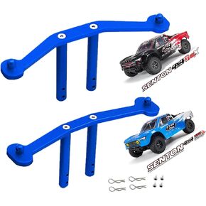 for 1/10 Arrma Senton 4×4 3S/Arrma Senton 4×4 550 Aluminum Front & Rear Body Mounts Set, RC Upgrades Part Hops Up for 1/10 Arrma Senton 4X4 3S,Senton 4X4 550, Replaces AR320407,Blue
