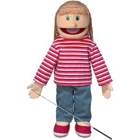 25" Emily, Peach Girl, Full Body, Ventriloquist Style Puppet in Saudi Arabia