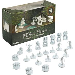 Master's Minions: Raiders of The Wilderland Tabletop Miniatures - 23 HD Unpainted Mini Figures - 25mm DND, Pathfinder, Fantasy RPG Bulk Minis - Unique Monsters + More from The 5e Starter Set Campaign in Kuwait