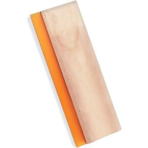 Screen Printing Squeegee, 75 Durometer Wooden Scraper Rubberwood Silk Print, for Printmaking Print Ink Machine 11.8 inch in Saudi Arabia