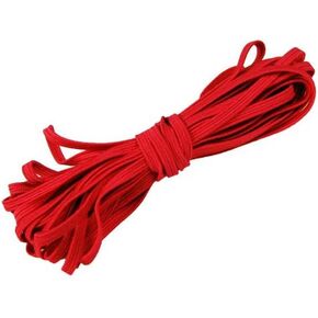 منتجات الخياطة hipgirl-10yd شريط مطاطي أحمر مضفر لخياطة الملابس، حزام مطاطي مسطح للحرف اليدوية، شريط حبل مرن عالي المرونة من الفناء، 1/4 بوصة متماسكة واسعة لشريط الخياطة in Kuwait