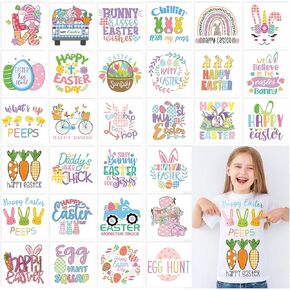 Perthlin 30 Pcs Christmas Iron on Transfers Xmas Iron on Decals Patches Appliques Heat Transfers Vinyl Cute Christmas Decals for Clothes Bag Pillow Covers DIY Decorations