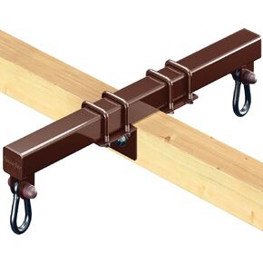 Swurfer Swing Set Conversion Bracket - No Tree, No Problem, Convert Your Swingset into a Swurfset, Heavy Duty Adjustable Horse Glider Attachment Bracket for Kids Ages 12 and Up, Up to 150lbs (Green)