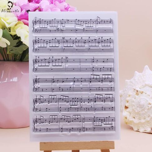 Alinacutle Plaid Block Craft Clear Stamps，Floral Background Stamps, Paper Craft Silicon Stamp for Scrapbooking/Card Making/Paper Art in Saudi Arabia