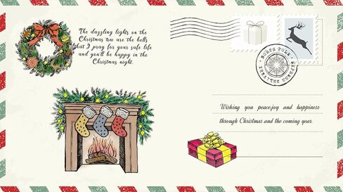 Christmas Clear Stamps Decorative Xmas Theme Winter Blessing Sentiment Words, Snowflake Clear Rubber Scrapbooking Stamps with Sentiment for Card Making DIY Photo Album in Kuwait