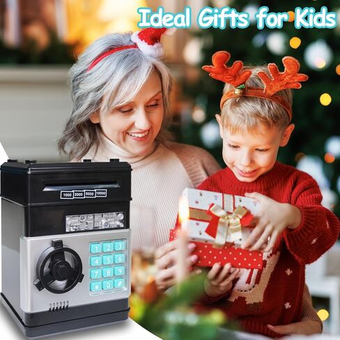 Piggy Bank Toys for Kids Girls Boys Age 3 4 5 6 7 8 9,ATM Machine Electronic Money Bank Kids Girls Toys for 3-5-7-9 Years Cash Coin Money Saving Box Safe with Password（Pink） in Kuwait