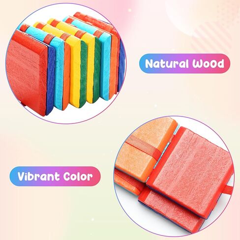 Boxgear Colorful Retro Flip Ladder Wooden Flap Ladder Blocks Sensory Fidget Learning Toy Magical Illusion Toys in Kuwait
