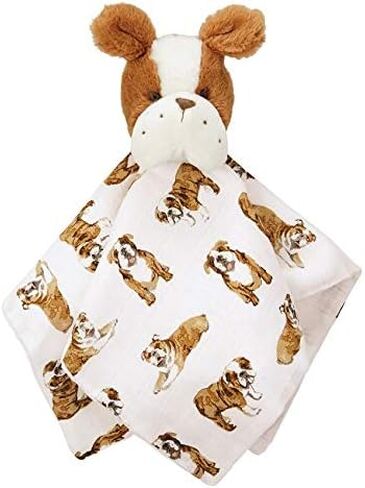 Mud Pie Golden Retriever Woobie Lovey Blanket, Plush Baby Security Blanket with Chime Rattle and Minky Lining in Saudi Arabia