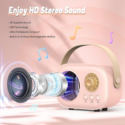 آلة ميكروفون الكاريوكي للأطفال: ألعاب الأطفال الموسيقية من Delighkidz، هدايا عيد الميلاد لعمر 4 5 6 7 8 9 10 11 12+ سنة من الفتيات المراهقات والبالغين هدايا عيد ميلاد للأطفال من سن 4 إلى 12 عامًا in Kuwait