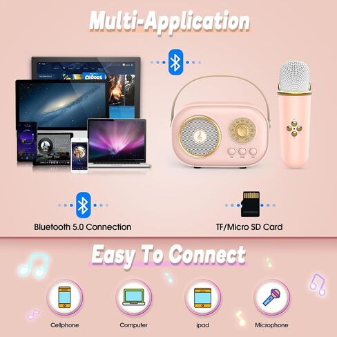 آلة ميكروفون الكاريوكي للأطفال: ألعاب الأطفال الموسيقية من Delighkidz، هدايا عيد الميلاد لعمر 4 5 6 7 8 9 10 11 12+ سنة من الفتيات المراهقات والبالغين هدايا عيد ميلاد للأطفال من سن 4 إلى 12 عامًا in Kuwait