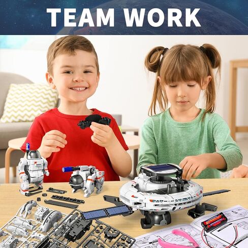 Lucky Doug STEM Projects للأطفال الذين تتراوح أعمارهم بين 8-12 12-16، 6 في 1 مجموعات العلوم الجذعية للأولاد والأطفال، مجموعة الروبوتات الشمسية ألعاب الفضاء هدايا عيد الميلاد لـ 8 9 10 11 12 13 14 15 16 عامًا للأولاد والبنات والمراهقين in Kuwait