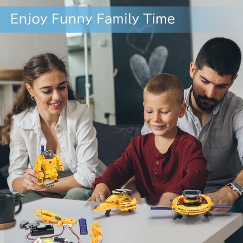 ألعاب للأولاد من سن 8 إلى 10 سنوات، مجموعة STEM Bot قم ببناء مجموعة الروبوتات العلمية الخاصة بك مع لوحة شمسية وطاقة البطارية، لعبة هدايا عيد الميلاد لعمر 9 10 11 12 13 14 عامًا in Kuwait