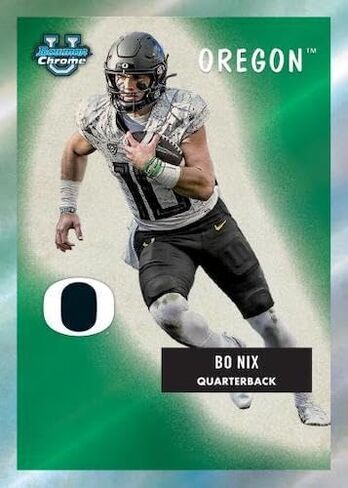 2023 Bowman Chrome University Football Card Blaster Box - 28 Football Cards - Look for Caleb Williams, Drake Maye, Shedeur Sanders, Marvin Harrison Jr and More!! in Kuwait