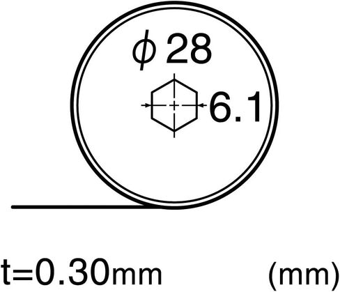 NT Cutter 28mm Rotary Blades for Rotary Cutter and Large Fabric Circle Cutter, 2-Blade/Pack, 1 Pack (BR-28P) in Kuwait