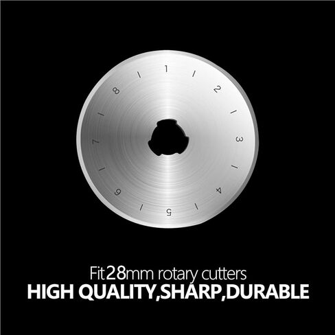 Rotary Cutter Blades 45mm - KISSWILL 10 Pack Mix Shape 45 mm Rotary Cutting Blades Fits for OLFA Fiskars Martelli Truecut 45mm Rotary Cutter Replacement Blades, Sharp and Durable in Kuwait