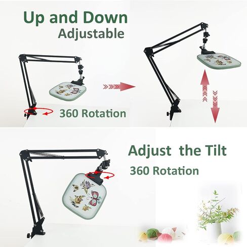 Embroidery Hoops Stand Embroidery Hoop Holder Cross Stitch Hoop Holder Embroidery Stands Lap Cross Stitch Holder Stand Suitable for Embroidery Hoop and Embroidery Supplies in Kuwait