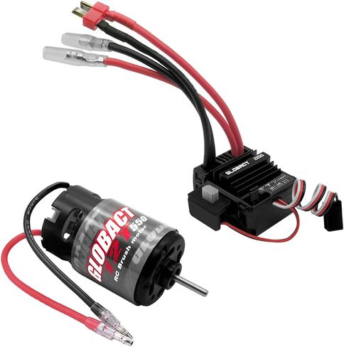 محرك مصقول مقاوم للماء 550 من GLOBACT 12T و80A ESC محرك مصقول ESC Combo BEC 5A 7.4V/6.4V لـ 1/10 RC Truck Car Slash 2WD 4×4 Arrma Granite Senton Typhon 4×4 Redcat Axial HPI (قابس تاميا) in Kuwait