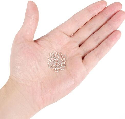 VALYRIA Sterling Silver Split Jump Ring Connector Charm Jewelry Findings,20pcs 5.0mmx0.5mm in Kuwait