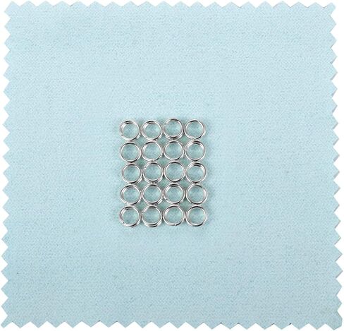 VALYRIA Sterling Silver Split Jump Ring Connector Charm Jewelry Findings,20pcs 5.0mmx0.5mm in Kuwait