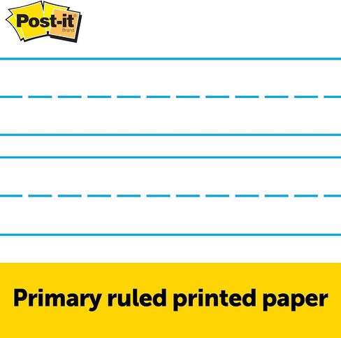 Post-it® Tabletop Easel Pad with Primary Lines, White With Primary Lines, 20" x 23" (MMM563PRL) in Kuwait